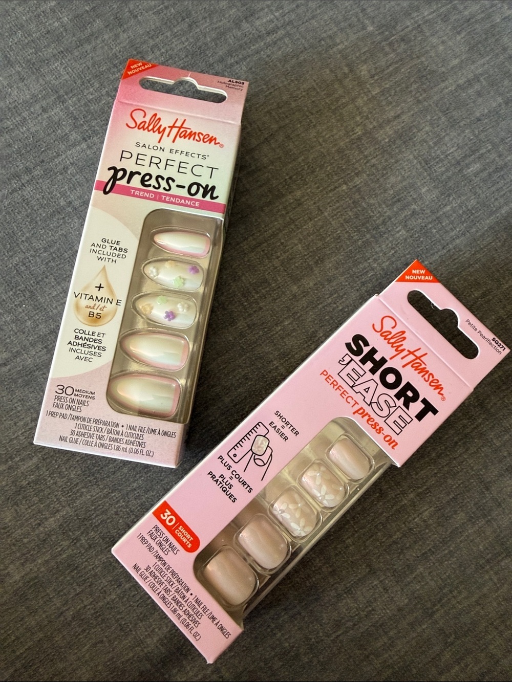 Pink Perfect Press-On and Short Tease Nails Never Opened